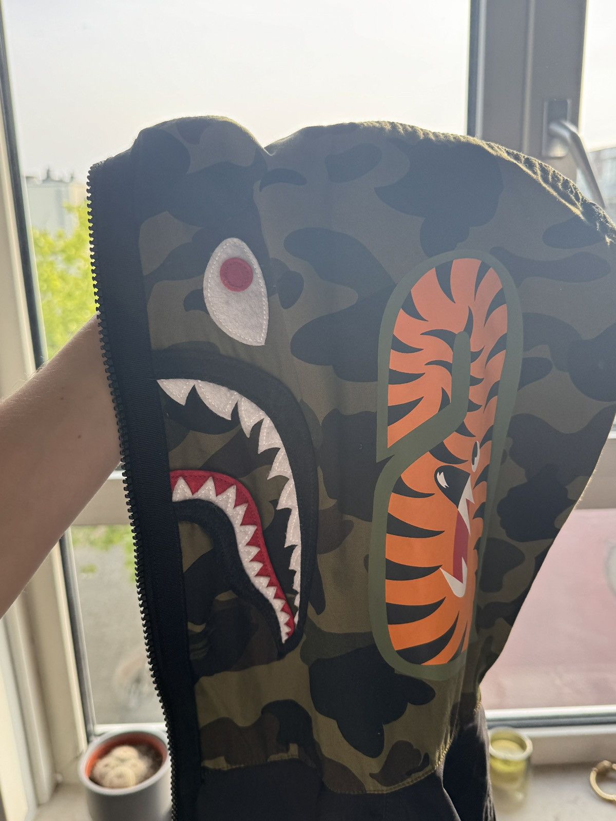 Bape Bape Shark Shirt zip Hoodie RARE Size US S / EU 44-46 / 1 - 10 Thumbnail