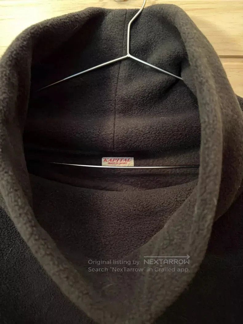 Kapital Kapital Black High Neck Fleece Sweatshirt Size US S / EU 44-46 / 1 - 2 Thumbnail