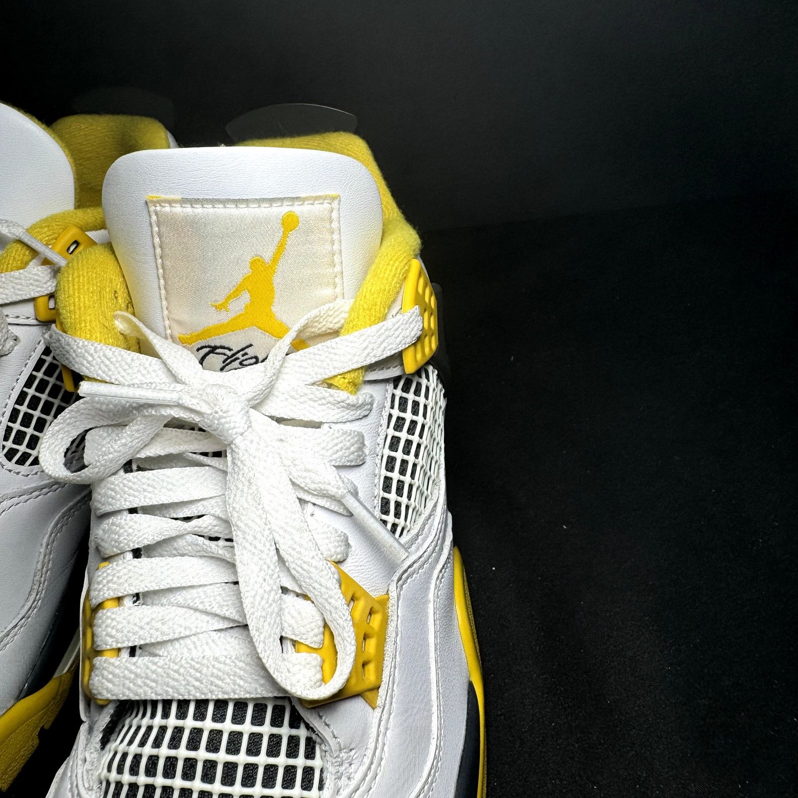 Jordan Brand × Nike Size 9.5 Wmns Air Jordan 4 Retro Vivid Sulfur Women's Shoes Size US 9.5 / IT 39.5 - 5 Thumbnail