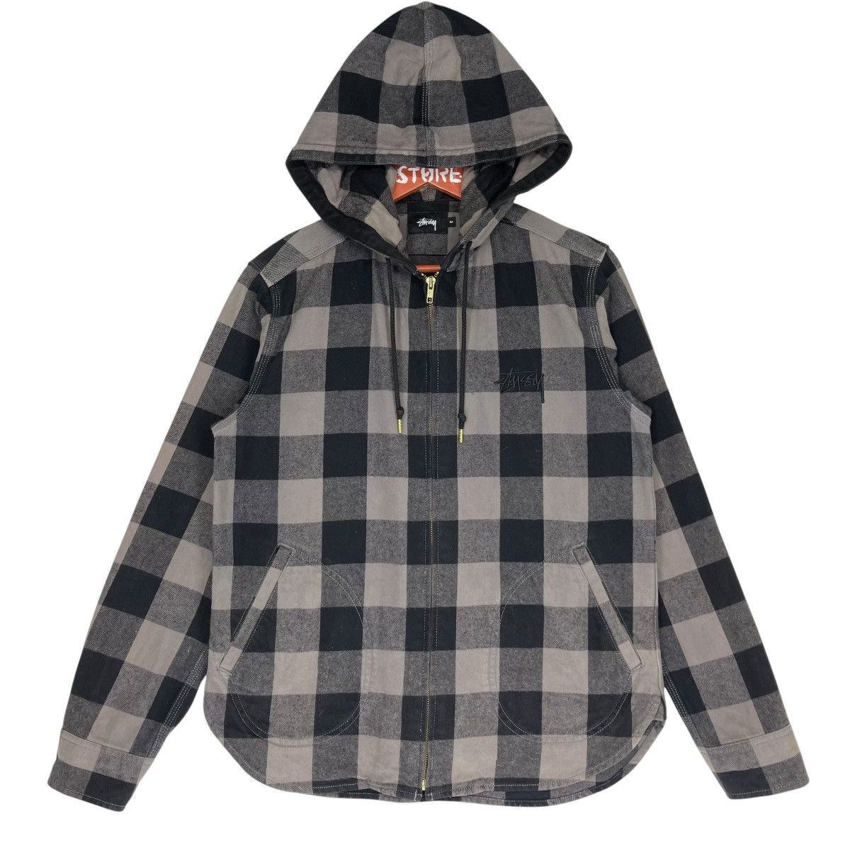 Stussy International Tribe Embroidery Hoodie Jacket Size M