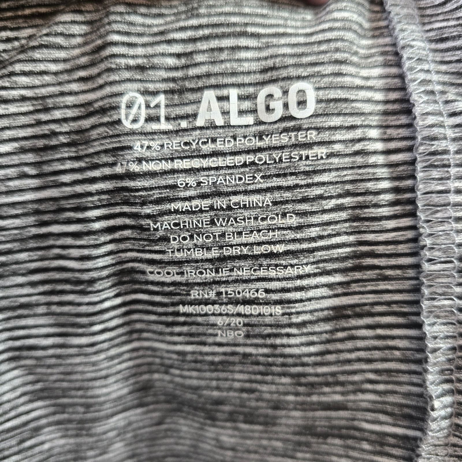 Other 01. ALGO Performance Quick Dry Gray Stripe Hooded Top Large Size US L / EU 52-54 / 3 - 6 Thumbnail