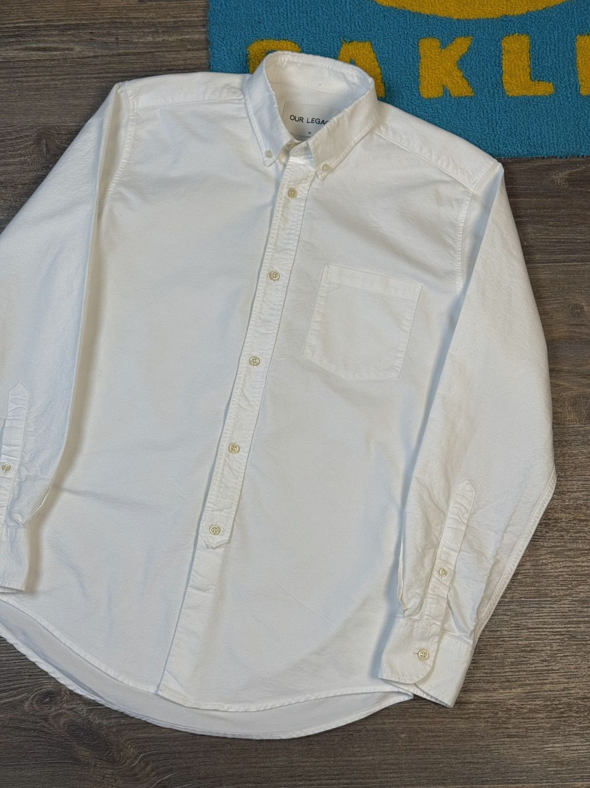 Our Legacy Our Legacy Oxford Buttons Up White Shirt Size US M / EU 48-50 / 2 - 6 Thumbnail