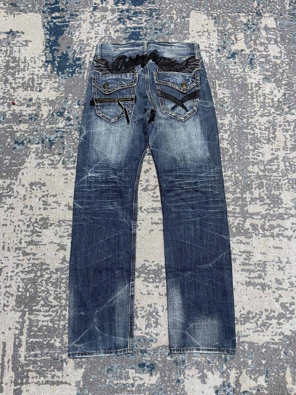 image of Distressed Denim x If Six Was Nine 2000S Oririn Japanese Denim Unisex Pants, Men's (Size 31)