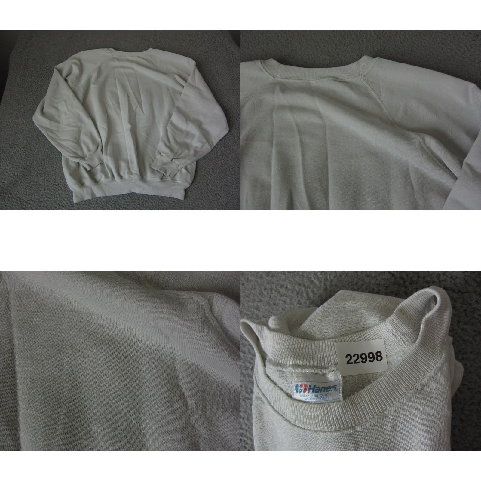 Hanes VINTAGE Hanes Sweatshirt Mens XL Gray 90s Fleece Pullover Golf Gym Training Running Race Size US XL / EU 56 / 4 - 9 Thumbnail
