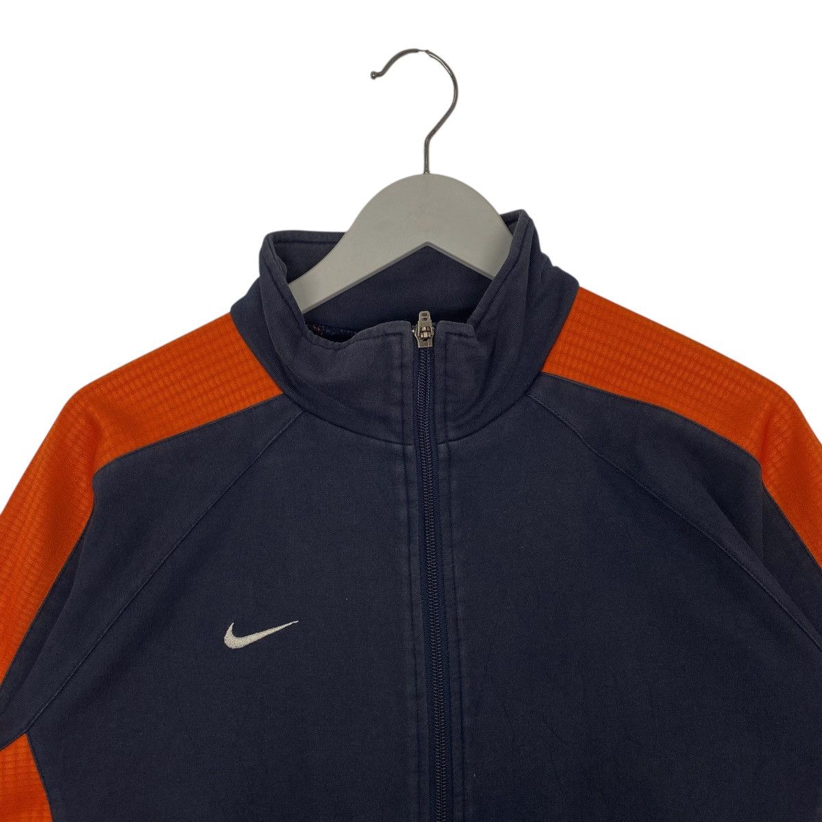 Vintage Vintage Nike Full Zip Sweater Small Logo Orange/Black Size M Size US M / EU 48-50 / 2 - 4 Thumbnail