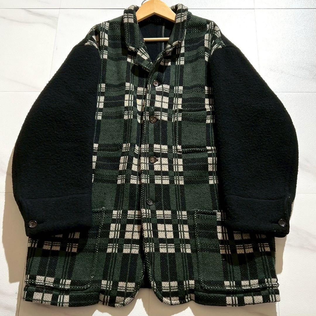 Comme des Garcons COMME des GARÇONS HOMME PLUS 1980s Knit Jacket Green Size M Size US M / EU 48-50 / 2 - 1 Thumbnail