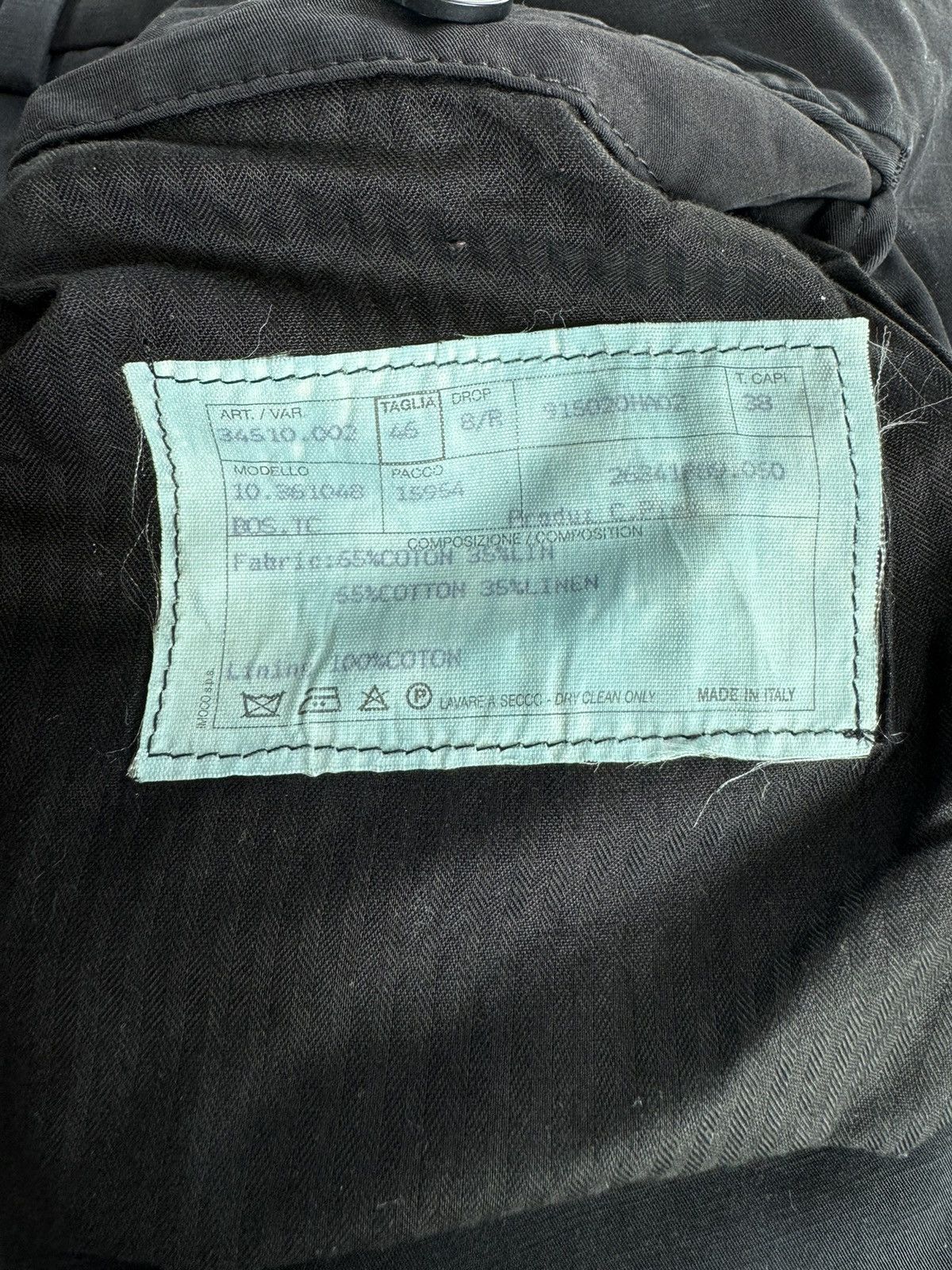 Hermes Hermes black linen cotton pants with leather detailing Size US 31 - 5 Thumbnail