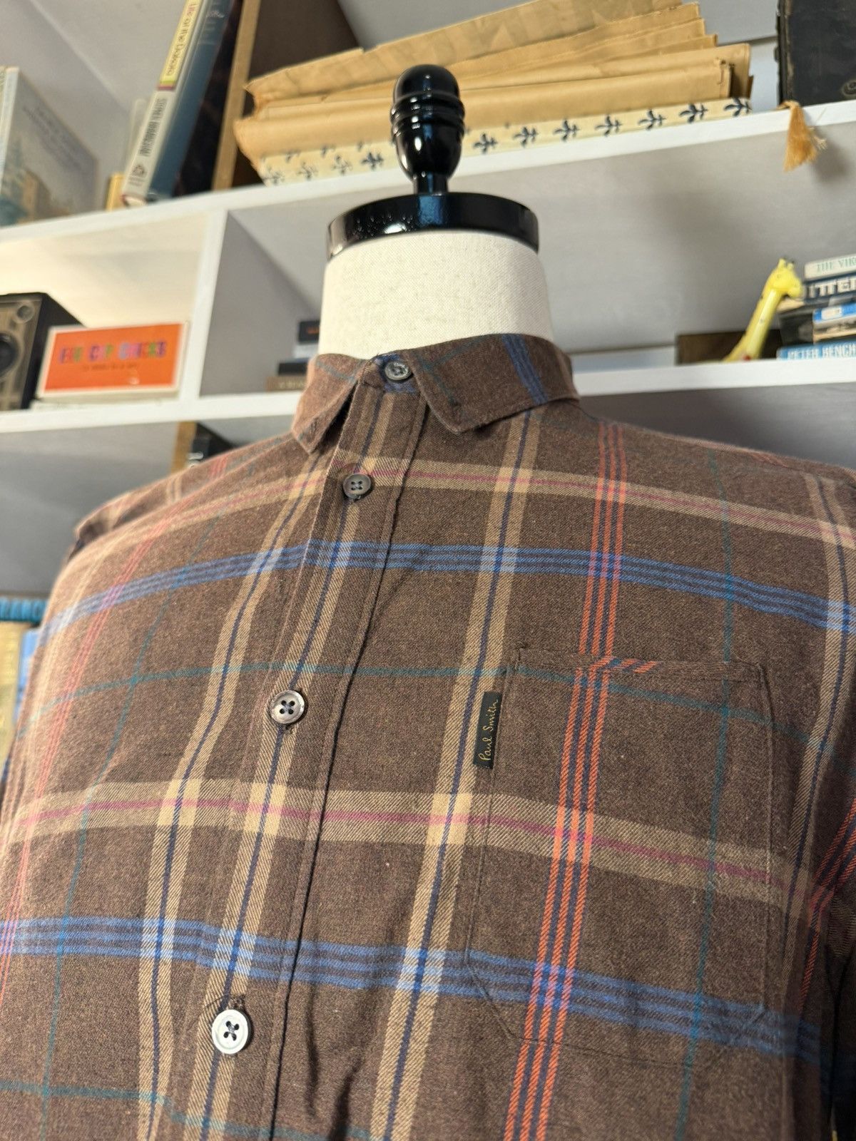 Paul Smith Paul Smith Plaid Flannel Dress Shirt Size US L / EU 52-54 / 3 - 2 Thumbnail