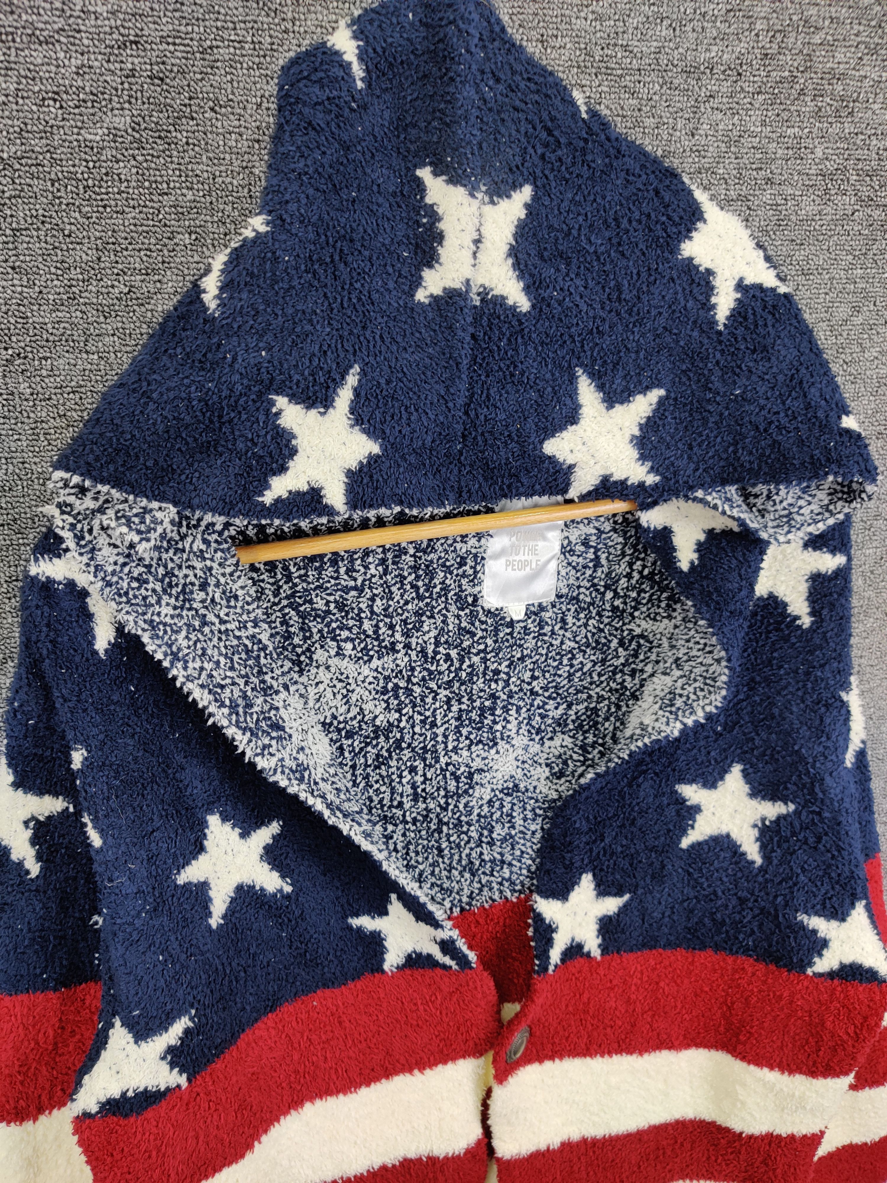 Japanese Brand Power Of The People USA Flag Cardigan Button Ups Size US M / EU 48-50 / 2 - 3 Thumbnail