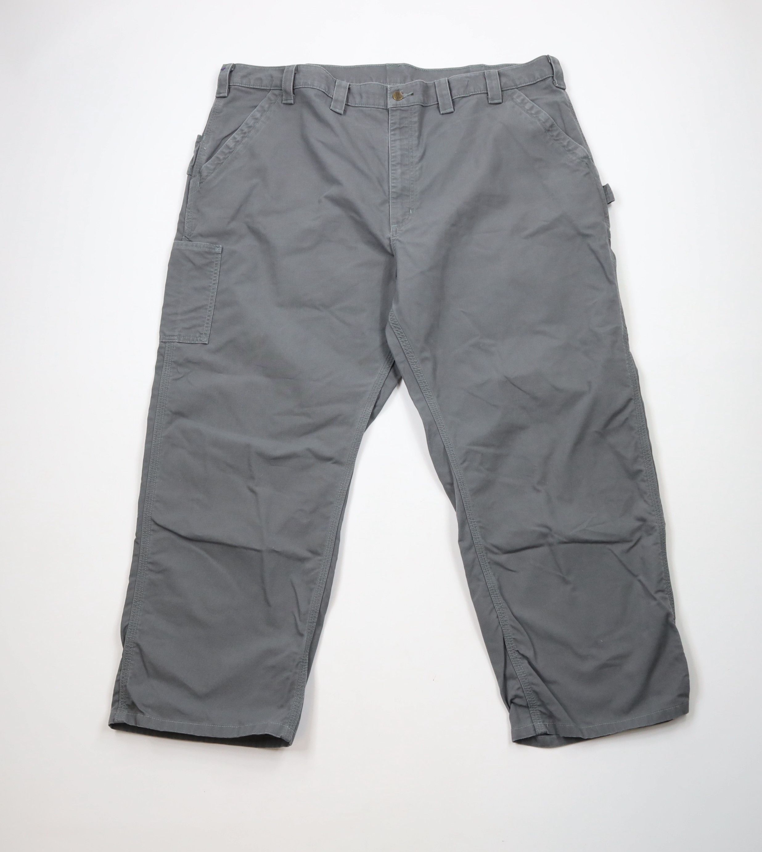 Carhartt × Vintage Vintage Y2K Carhartt Canvas Wide Leg Dungaree Pants Gray Size US 44 / EU 60 - 1 Thumbnail