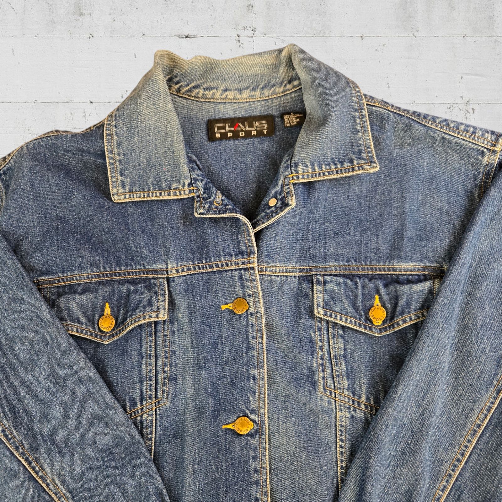 Vintage Vintage Medium Wash Denim Trucker Jacket Size Large Size L / US 10 / IT 46 - 3 Thumbnail