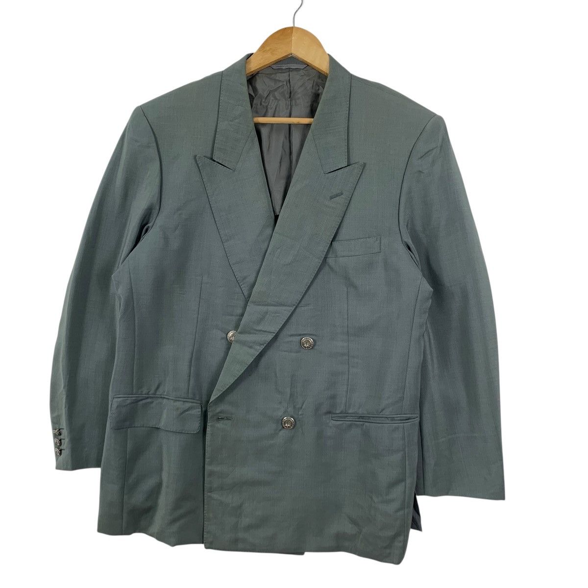 Vintage Vintage NINA RICCI MONSIEUR Collection Double Breasted Coat Size US XXL / EU 58 / 5 - 5 Thumbnail