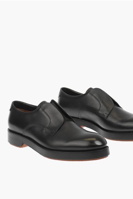 Ermenegildo Zegna COUTURE XXX Laceless Leather Derby Shoes | Grailed