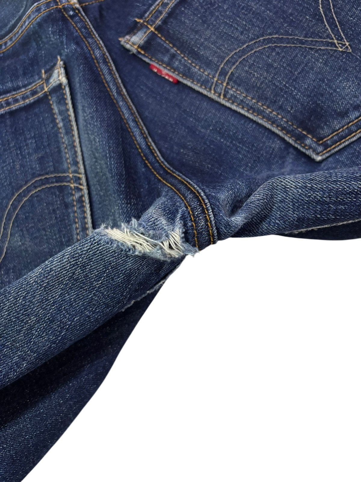 Levi's Vtg Y2k Levis 502 Distressed Selvedge Jeans Size US 28 / EU 44 - 8 Thumbnail