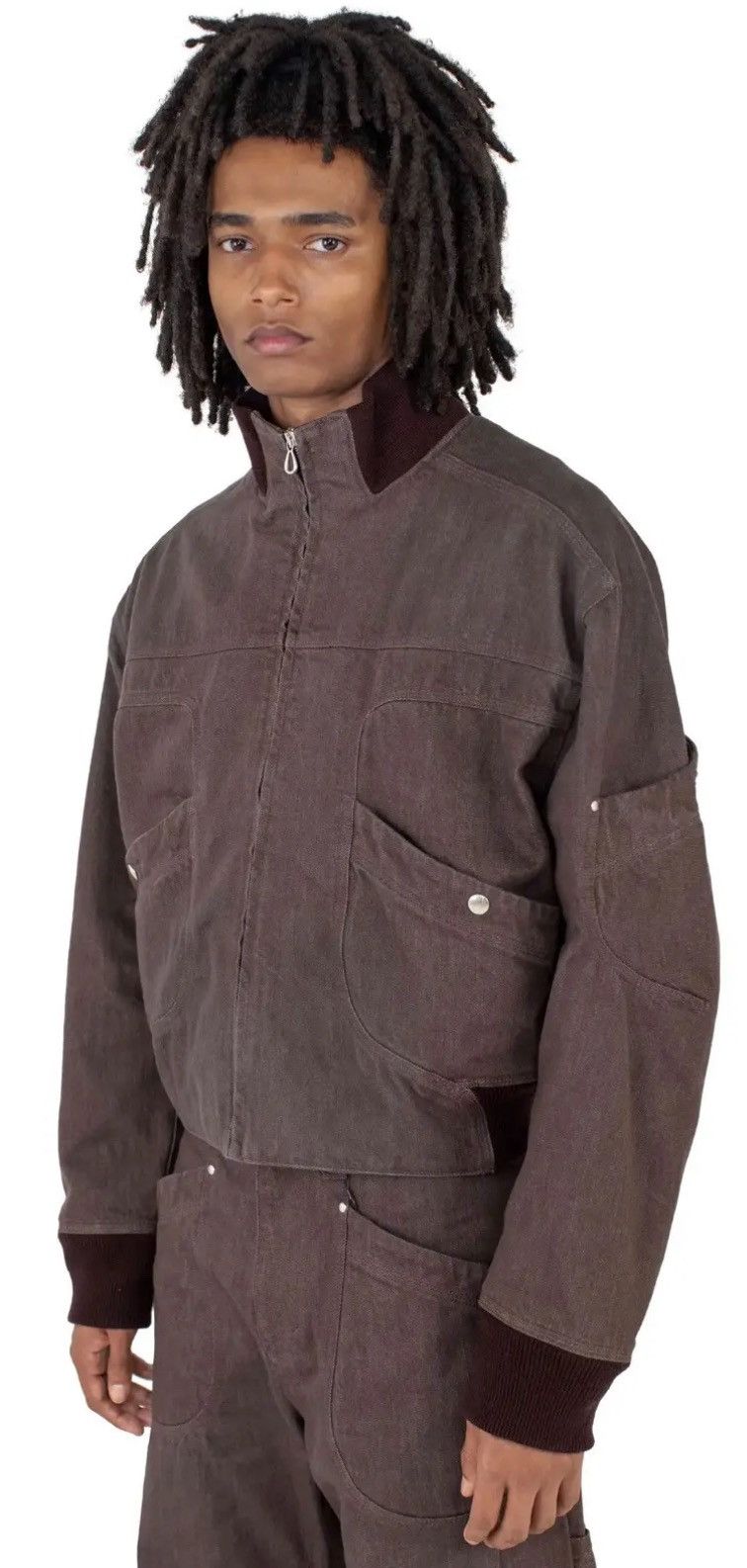 Kiko Kostadinov *LAST DROP* Kiko Kostadinov Konkord Denim Bomber Jacket Dune Size US M / EU 48-50 / 2 - 13 Thumbnail