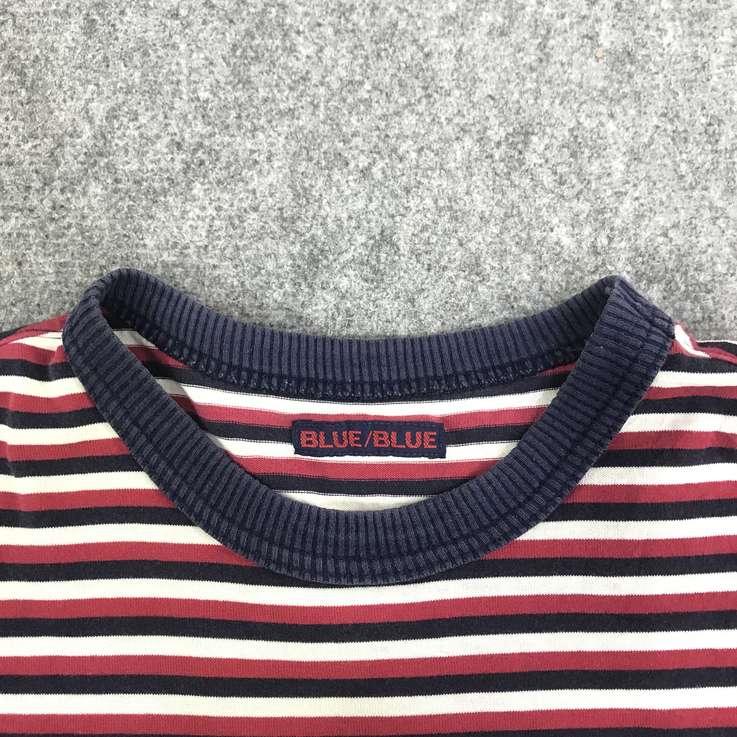 Blue Blue Japan Blue-blue Japan striped design t-shirts K93B24 Size US M / EU 48-50 / 2 - 5 Thumbnail