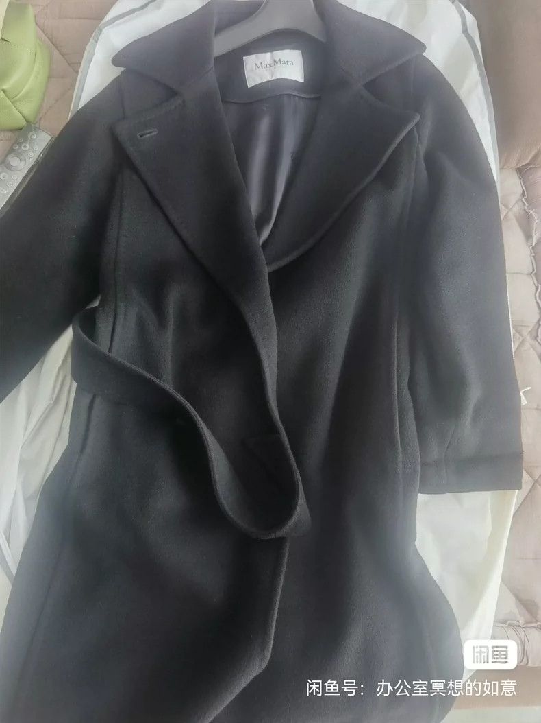 Max Mara Max Mara Manuela Black Camel Coat Size S / US 4 / IT 40 - 2 Thumbnail