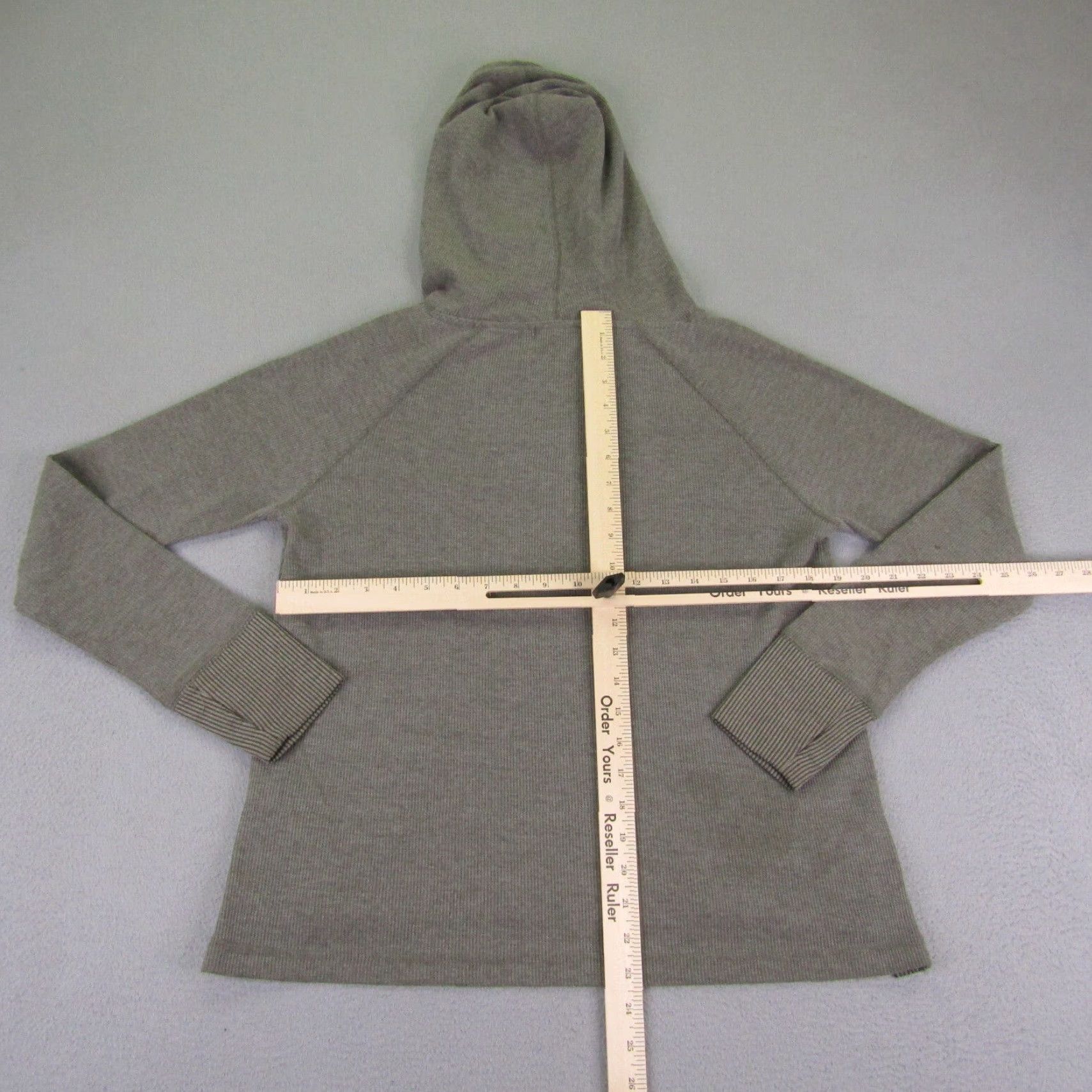 Prana prAna Hoodie Womens Medium Gray Thermal Pullover Lightweight Organic Size M / US 6-8 / IT 42-44 - 7 Thumbnail