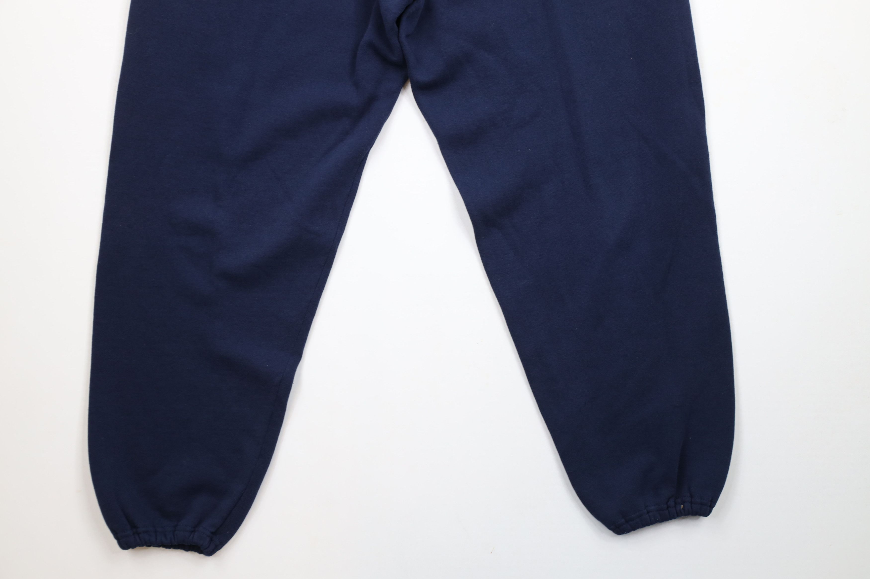Vintage Vintage 90s Streetwear Cuffed Sweatpants Joggers Blue USA Size US 38 / EU 54 - 4 Thumbnail