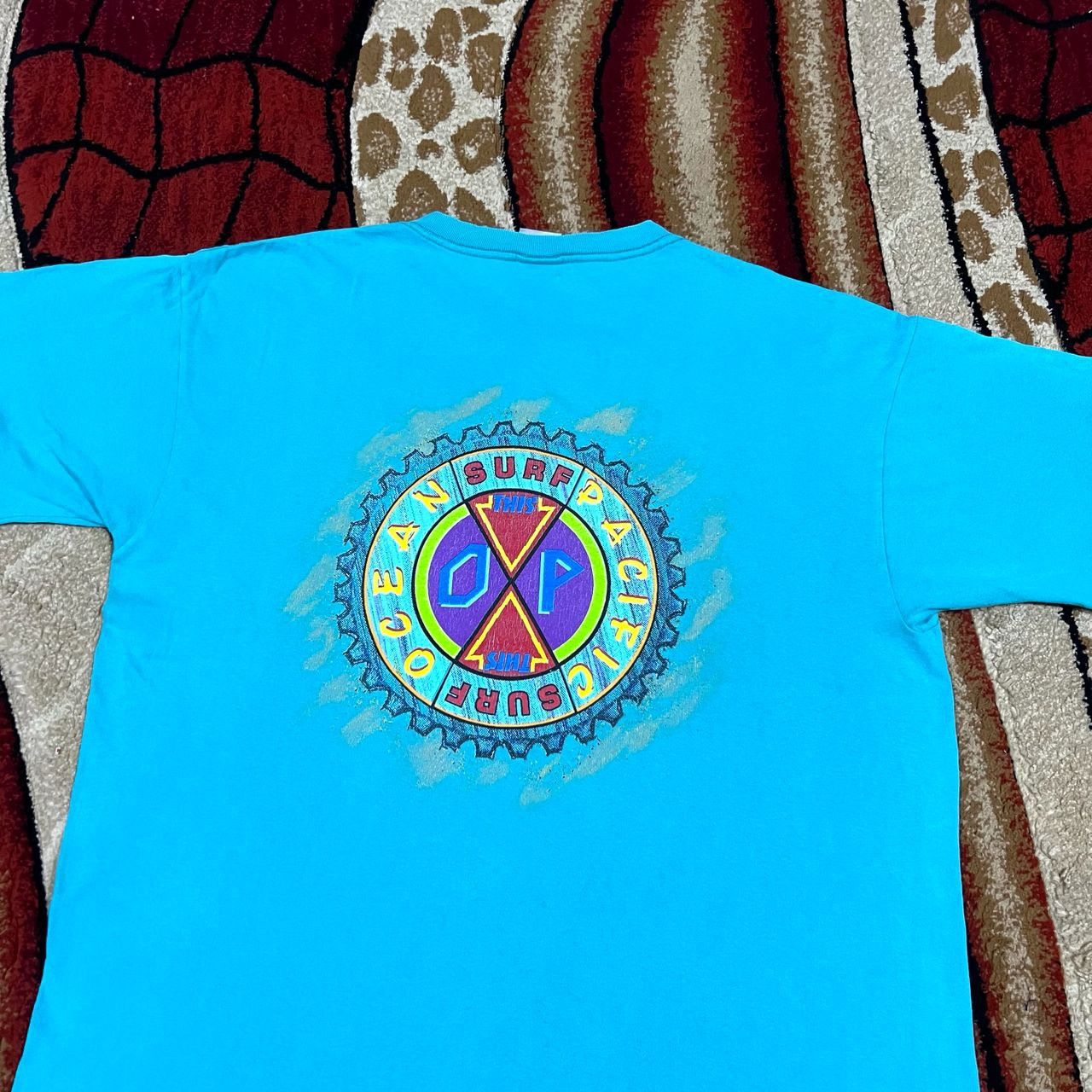 Ocean Pacific Vintage Thrashed Faded Ocean Pacific Surfing T Shirt Size US XL / EU 56 / 4 - 2 Thumbnail