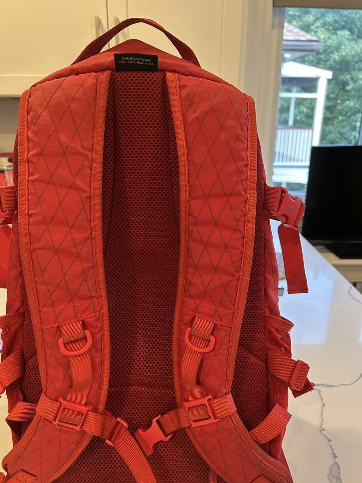 Supreme red backpack fw18 sale