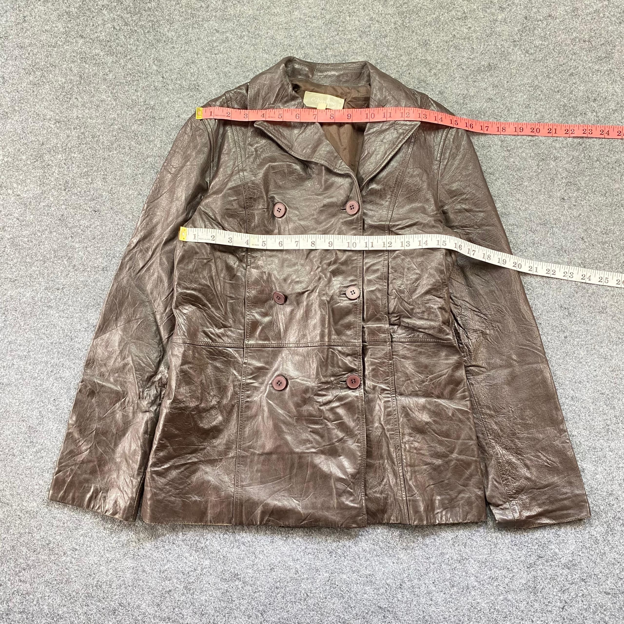 Calvin Klein Vintage Calvin Klein Coat Leather Jacket Size M / US 6-8 / IT 42-44 - 5 Thumbnail