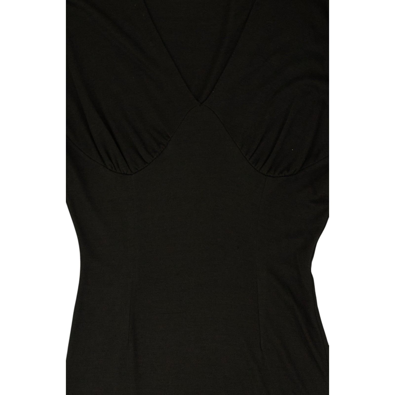 Dolce & Gabbana Black Wool Dress Size L / US 10 / IT 46 - 3 Thumbnail