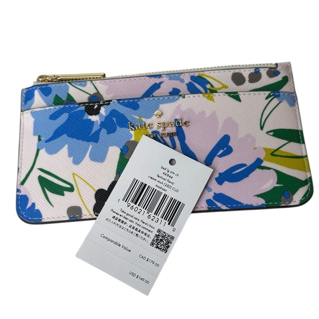 Kate Spade Kate Spade Boxed Madison Floral Large Slim Card Holder Size ONE SIZE - 6 Thumbnail