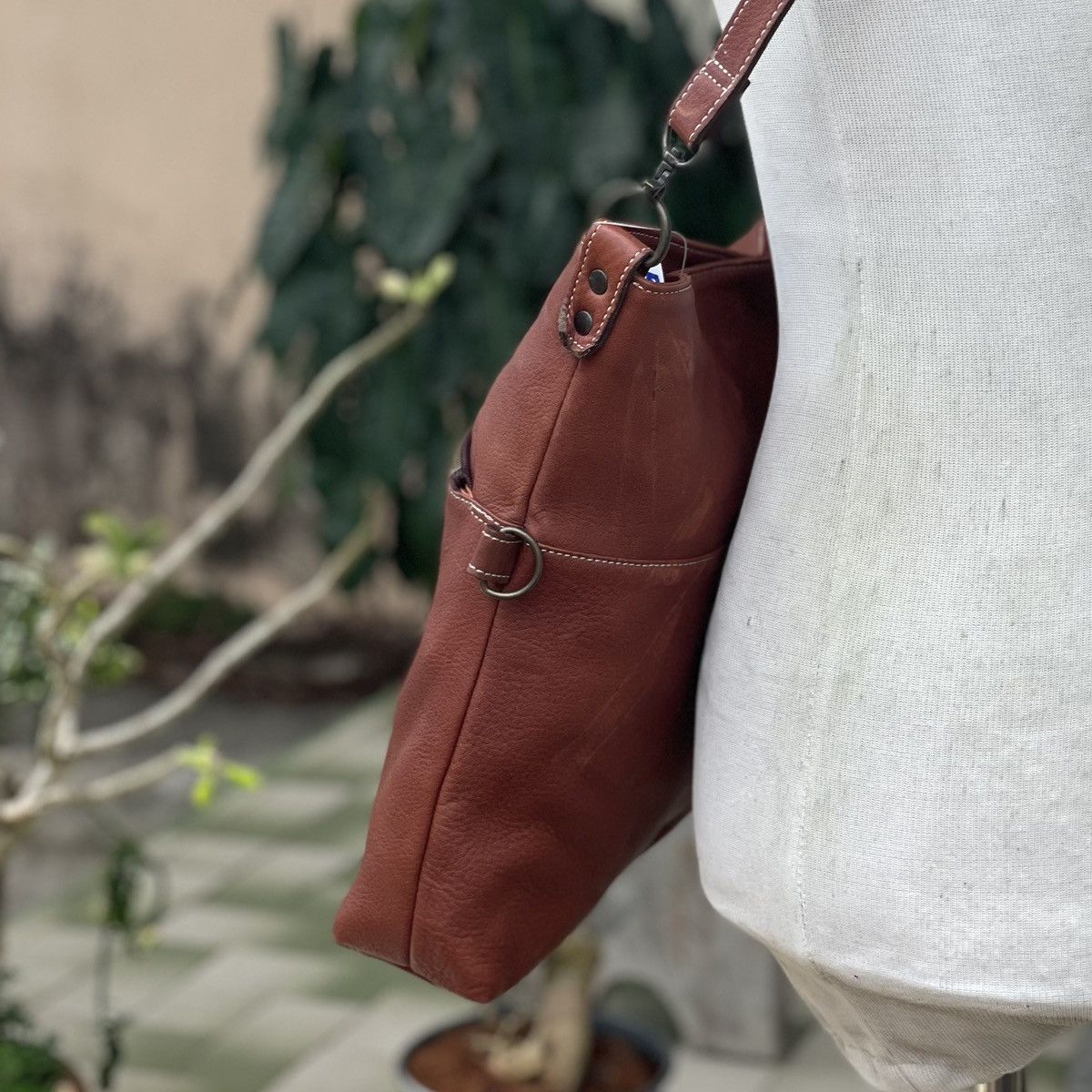 Genuine Leather × Leather Leather Crossbody Bag Size ONE SIZE - 3 Thumbnail
