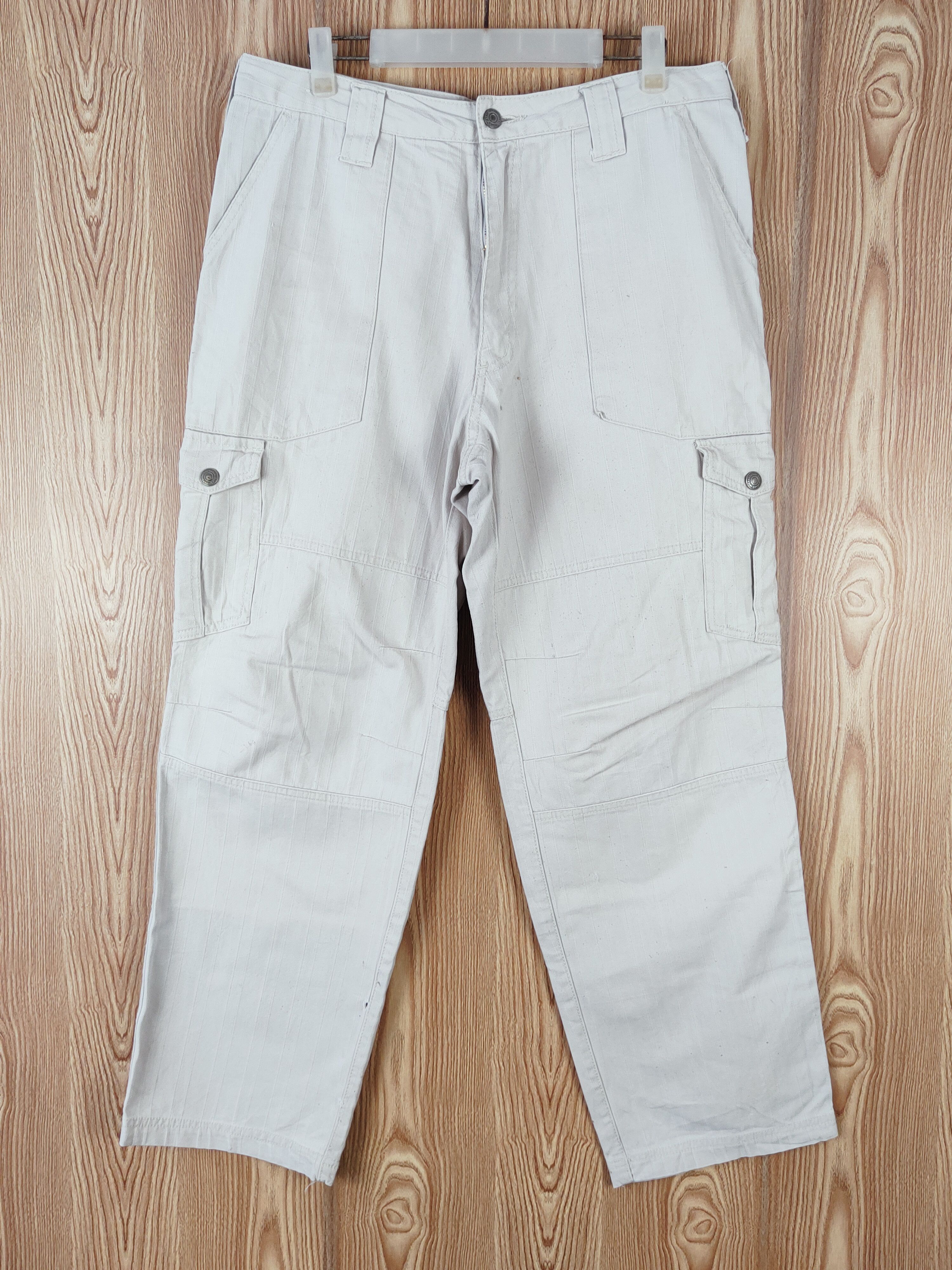 Vintage Japanese Brand Gray Multipocket Cargo Pants