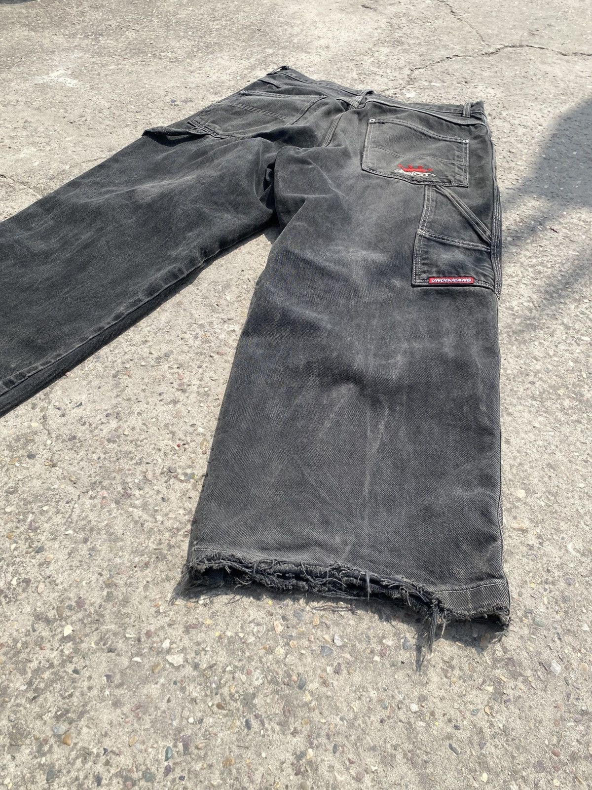 JNCO JNCO Jeans Y2K 90S Size 34W/30L Jet Black XXL Pockets Size US 34 / EU 50 - 7 Thumbnail