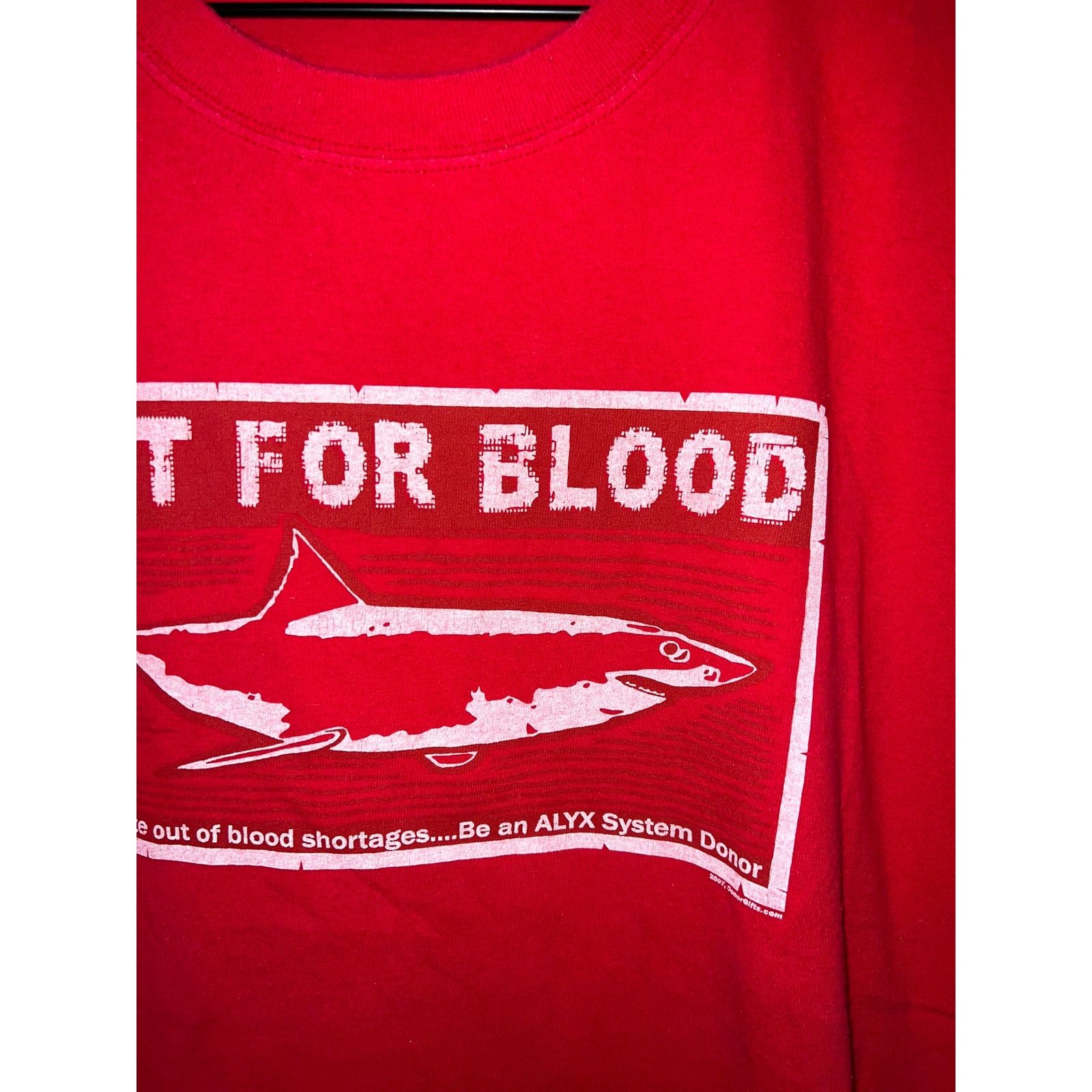 Anvil Vintage Blood Donor Shirt Out For Blood ALYX System VTG XL Size US XL / EU 56 / 4 - 3 Thumbnail
