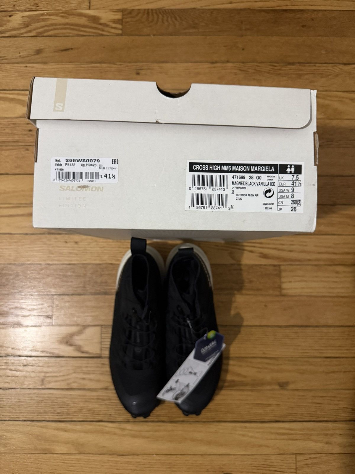 Maison Margiela × Salomon Salomon Cross High MM6 Maison Margiela Black Size US 8 / EU 41 - 5 Thumbnail