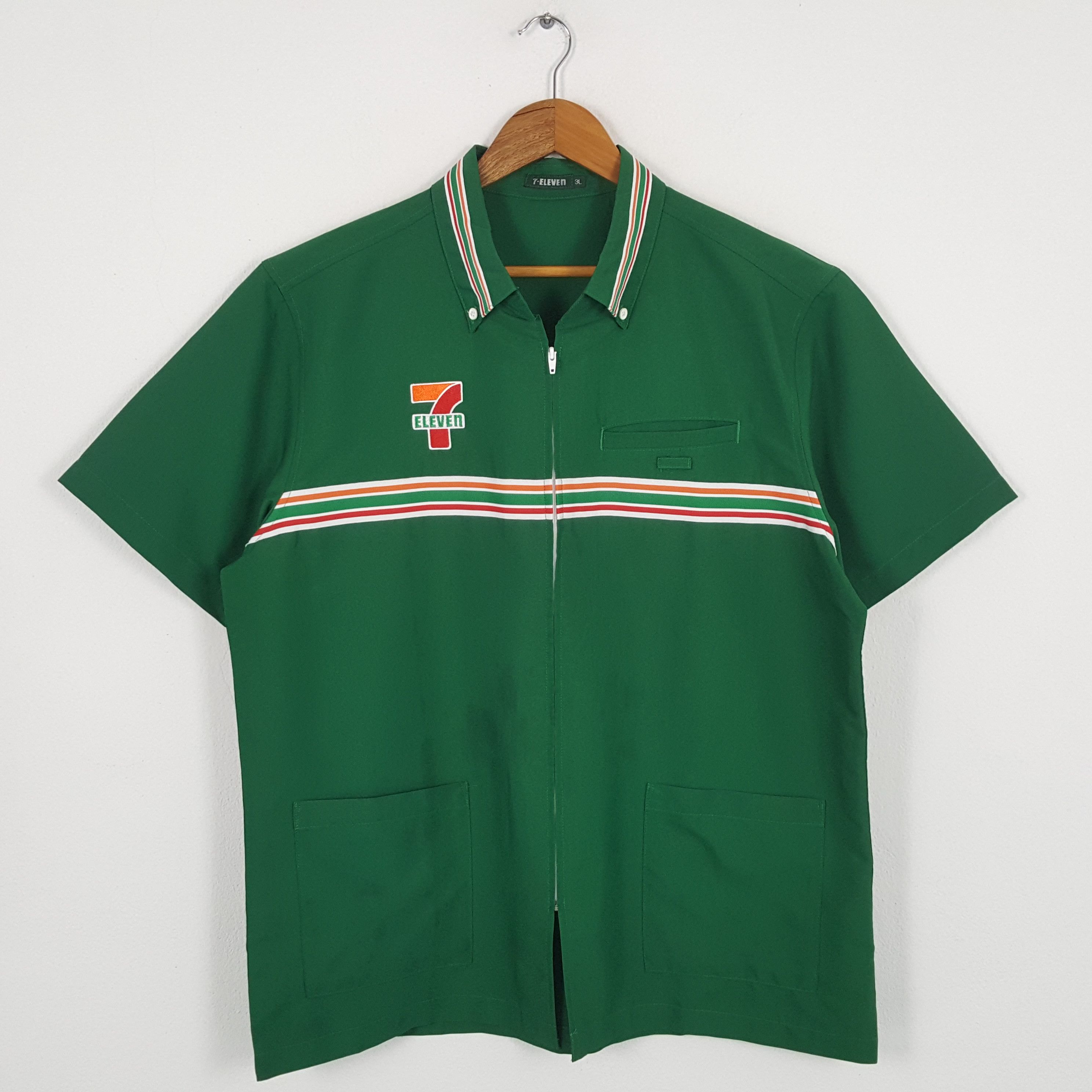 Japanese Brand × Vintage Vintage 7-ELEVEn Japanese Workers Uniform Shirt Jacket Size US M / EU 48-50 / 2 - 3 Thumbnail