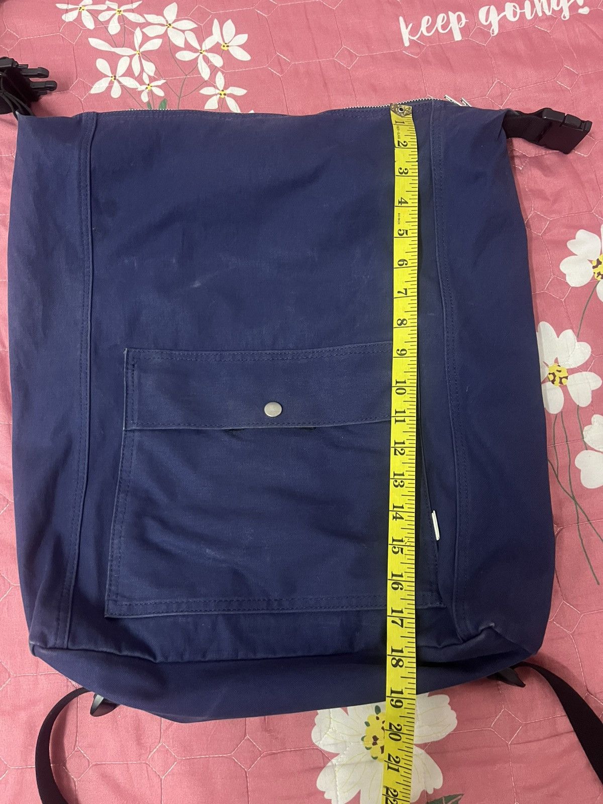 Margaret Howell MHL Margaret Howell 2 Way Rucksack Navy Canvas Size ONE SIZE - 15 Thumbnail