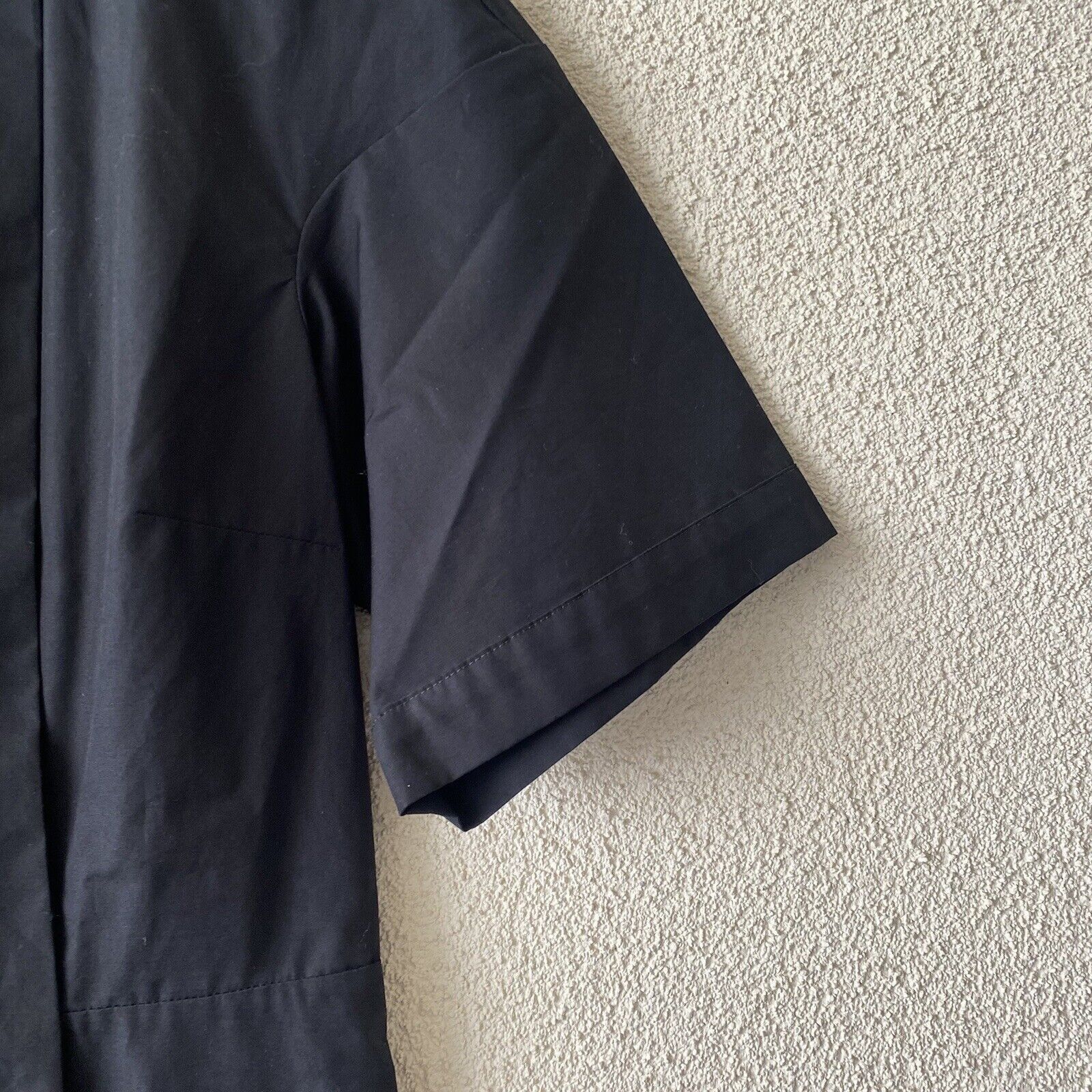 Victoria Beckham Victoria Beckham Womens Dress Black Front Pleated Short Slee Size XL / US 12-14 / IT 48-50 - 9 Thumbnail