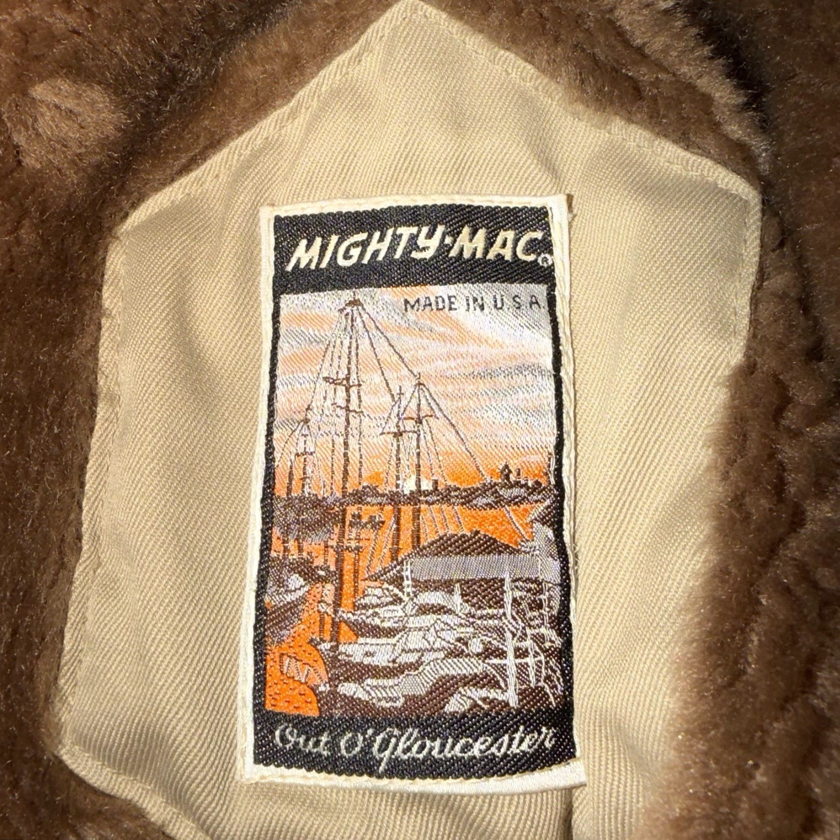 Vintage VINTAGE Mighty Mac Coat Parka Men’s Winter Storm Hooded Sherpa Lined Made in USA Size 46L Beige Size US S / EU 44-46 / 1 - 6 Thumbnail