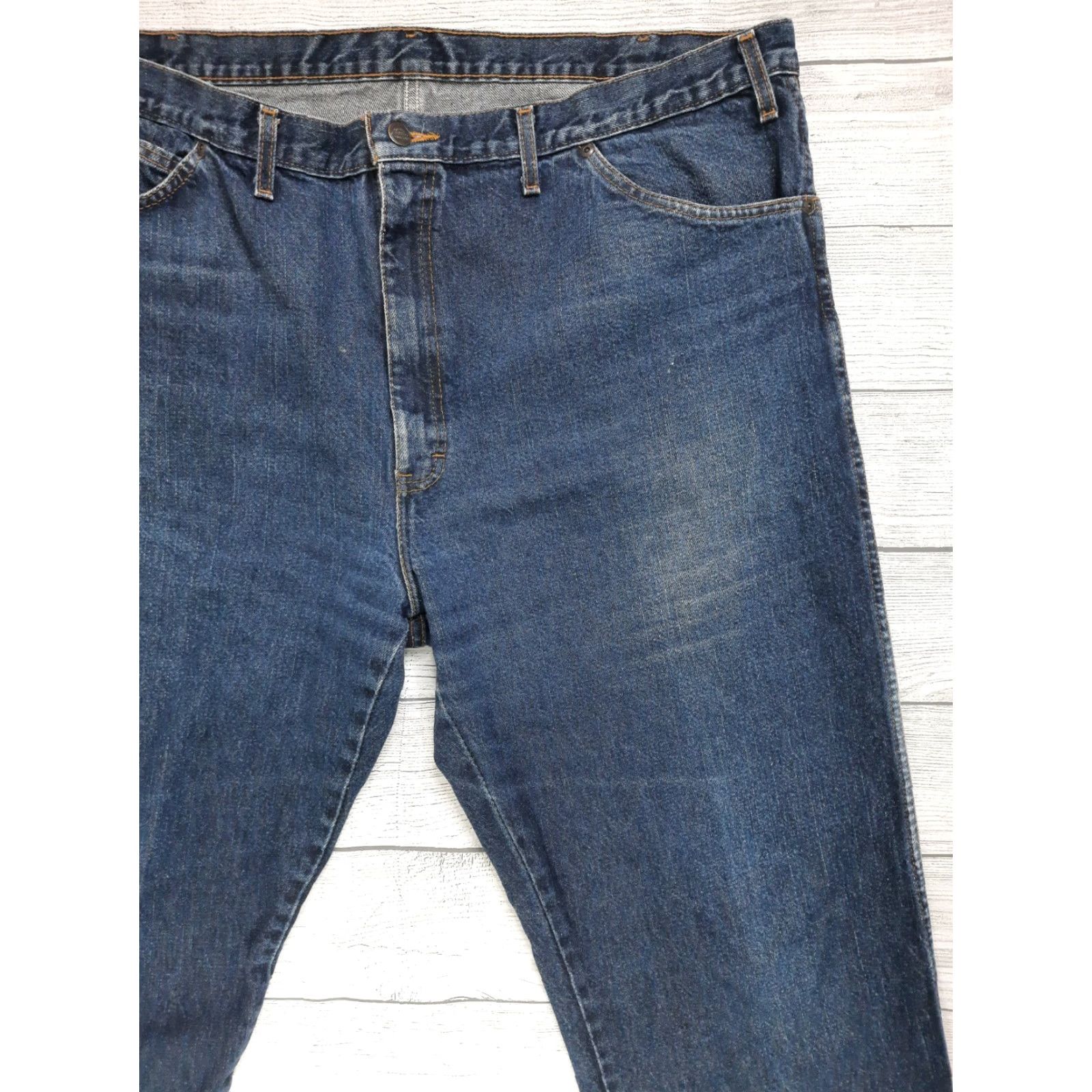 Dickies Dickies Jeans Denim Blue Cotton 42x32 Regular Fit Straight Leg Men Jeans Dark Wash blue Denim 32 42 44x32 Size US 42 / EU 58 - 6 Thumbnail