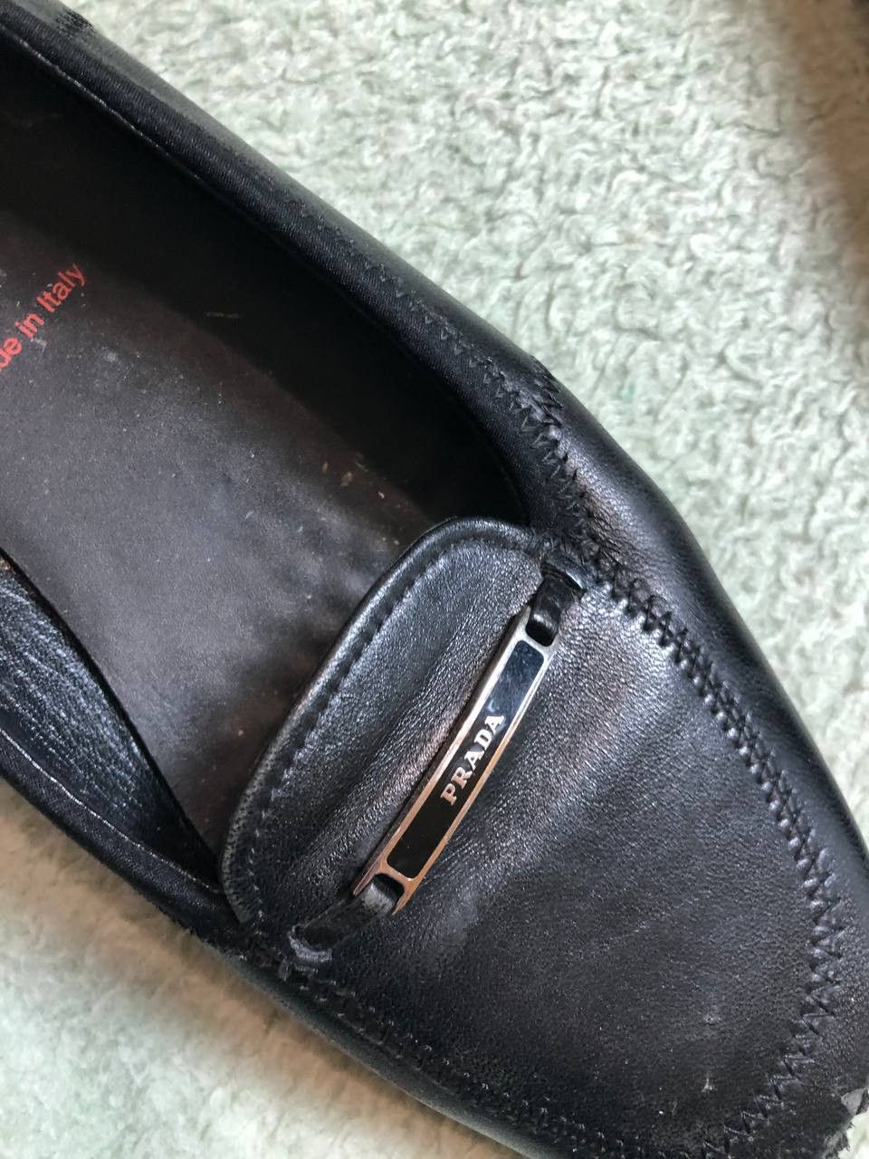 Prada Vintage Prada Classic Fit Black Flats Size US 8 / IT 38 - 9 Thumbnail