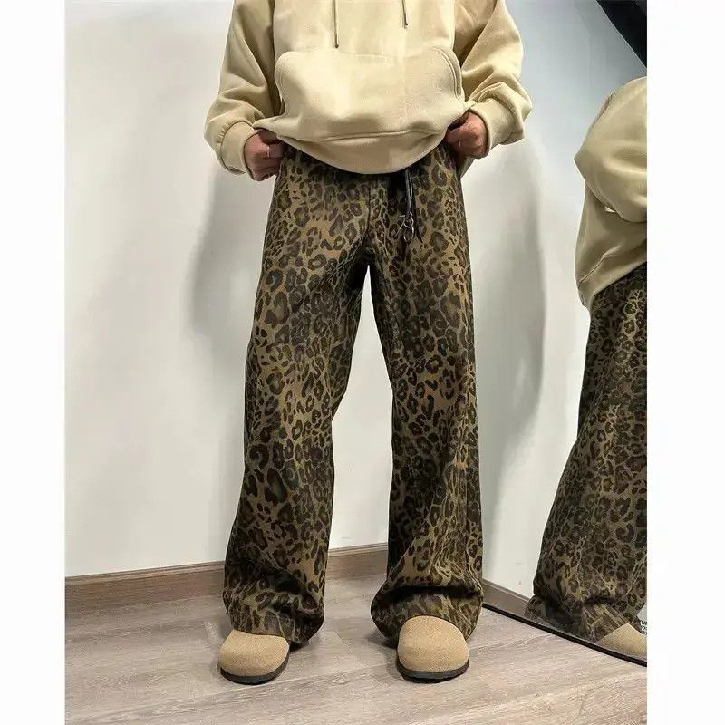 Japanese Brand leopard print wide leg jeans Size US 32 / EU 48 - 1 Thumbnail