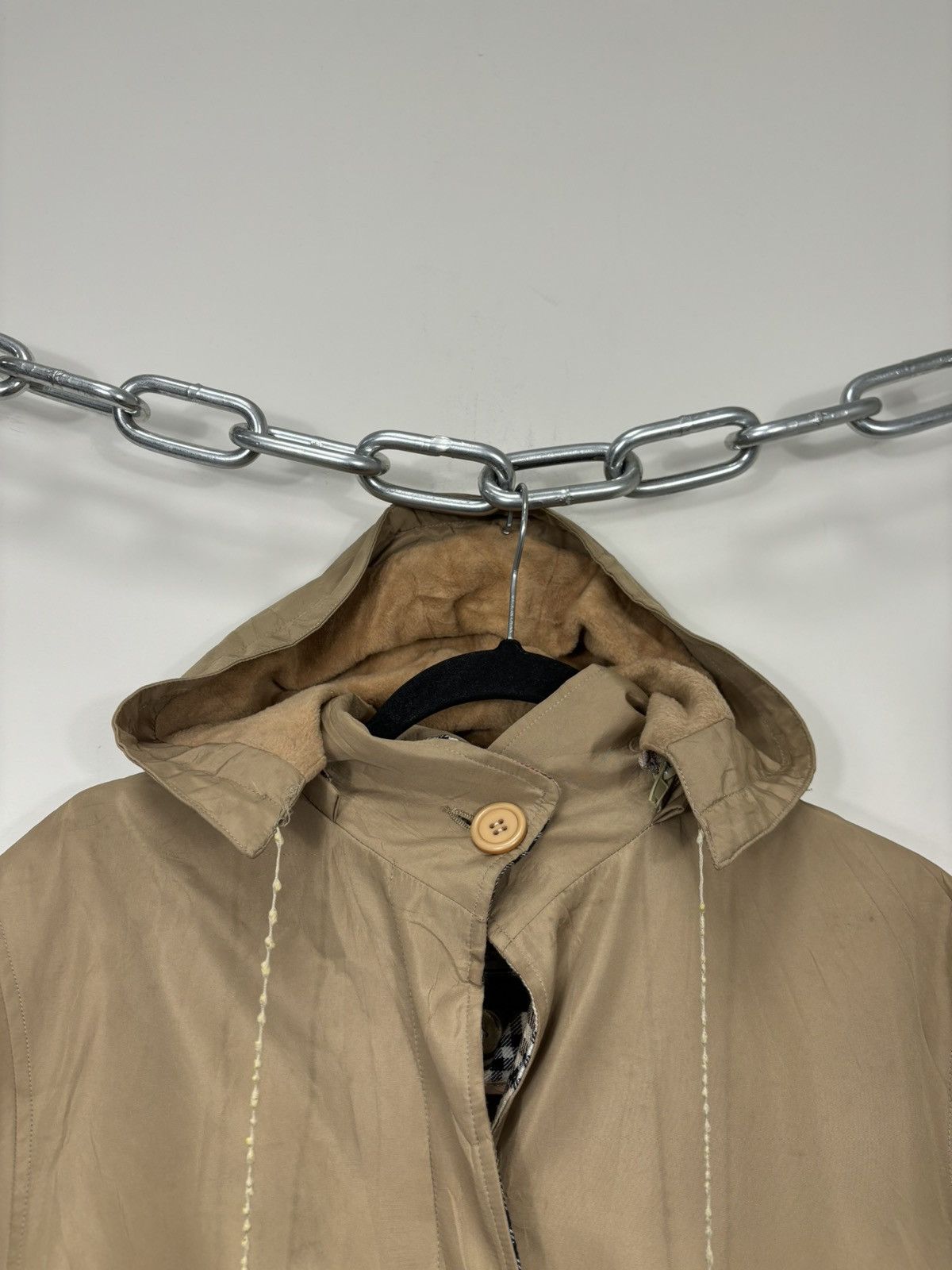 Burberry Vintage Burberry Nova Check Classic Belted Hooded Coat Size US L / EU 52-54 / 3 - 8 Thumbnail