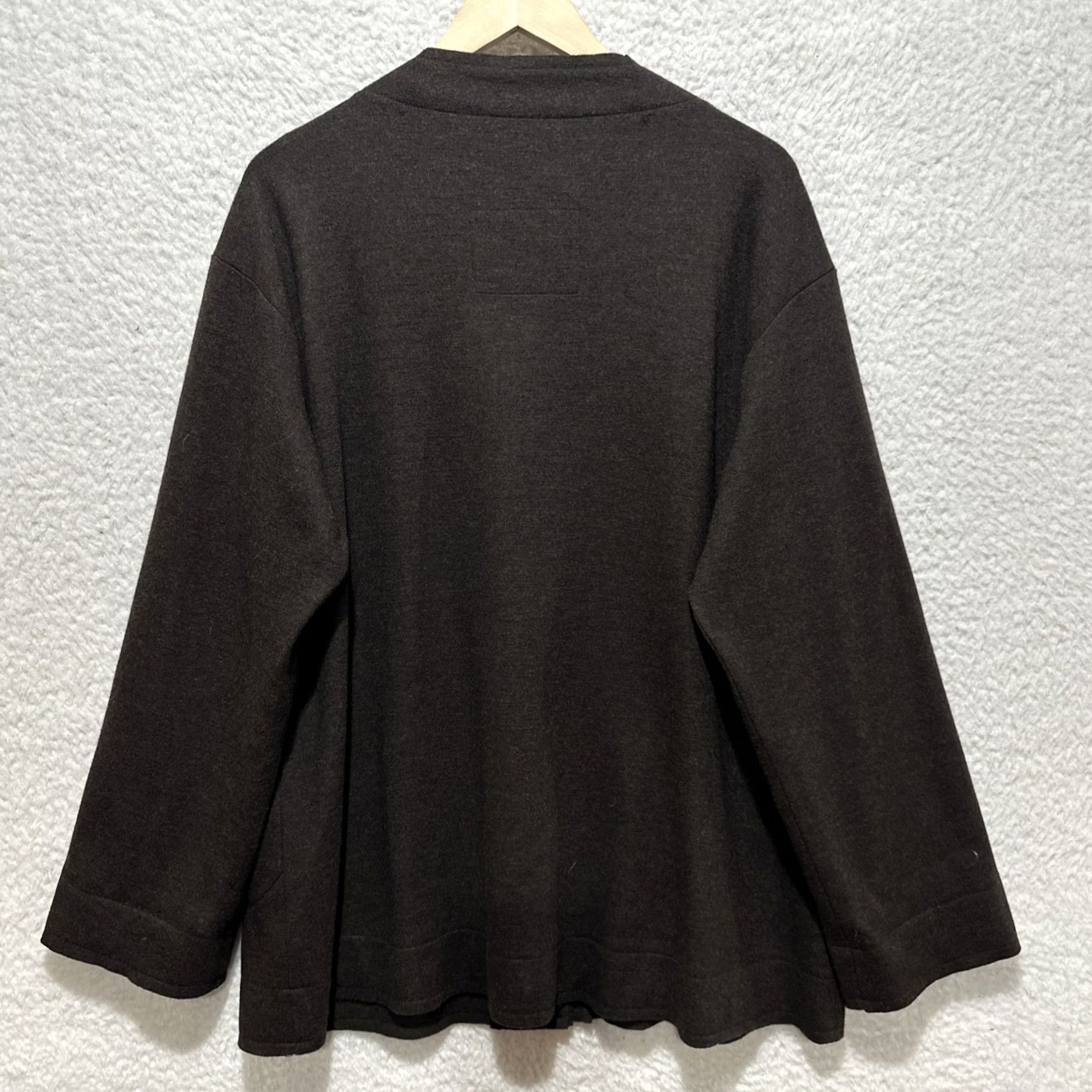 Eileen Fisher Eileen Fisher Women's Large Brown 100% Wool Coat Jacket Pockets Wool Coat Jacket Brown Pockets Button Mens?nd Size L / US 10 / IT 46 - 2 Thumbnail