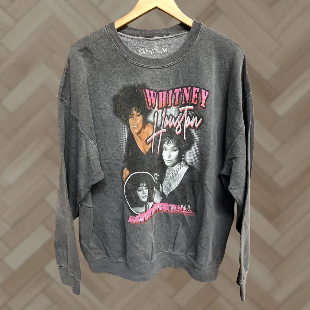 Vintage Whitney Houston Sweatshirt Mens Size M Gray Pullover Crewneck Sweatshirt T30 Size US M / EU 48-50 / 2 - 1 Thumbnail