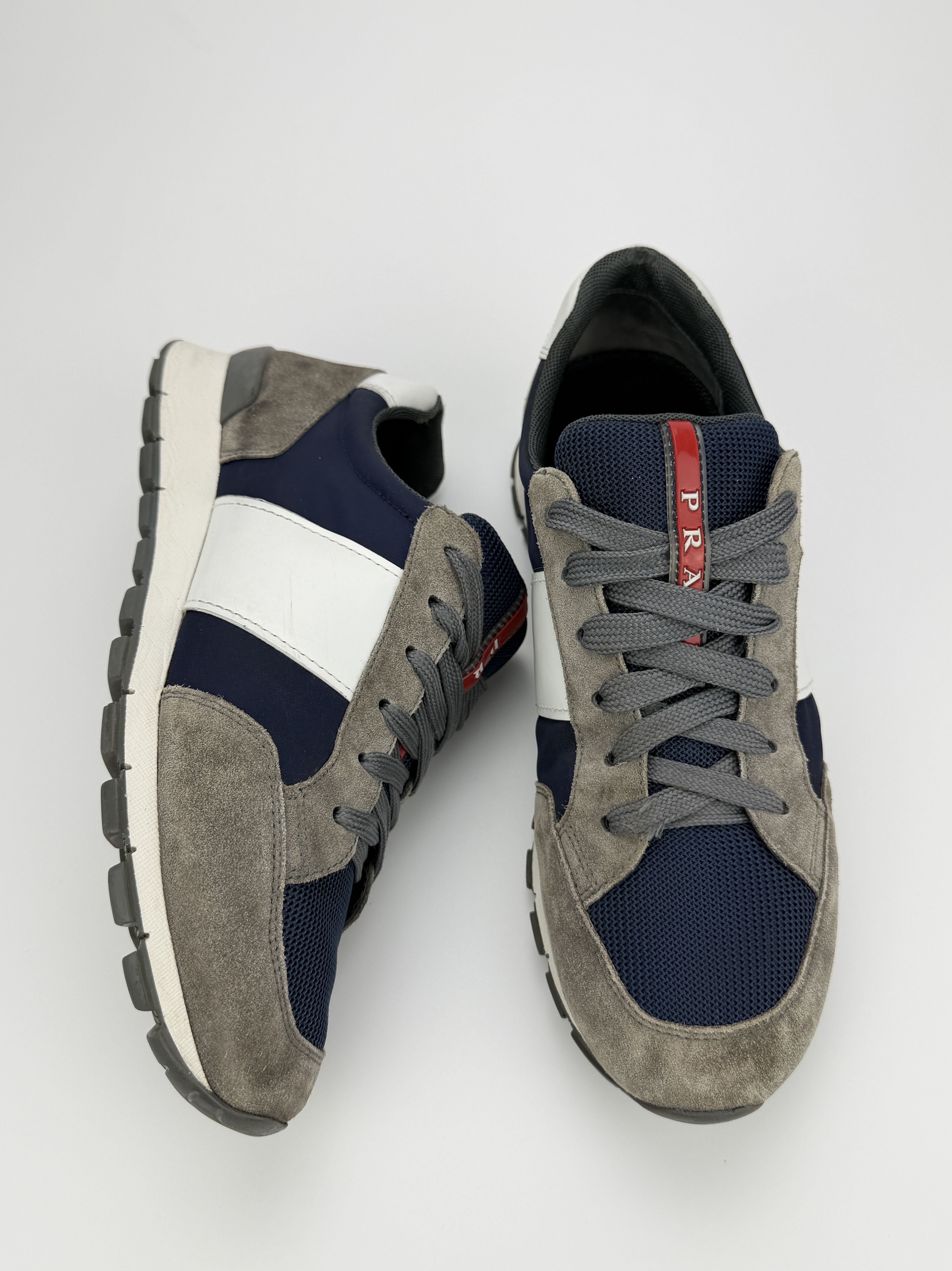 Prada Prada Matchrace Gray Suede Low Top Sneakers Shoes Size US 7.5 / EU 40-41 - 2 Thumbnail