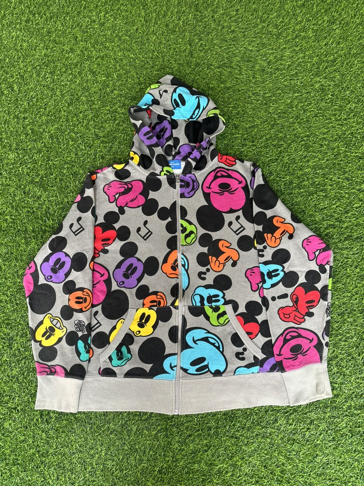 Mickey Mouse Y2k Tokyo Disney Resort Full print zip Hoodie Size L / US 10 / IT 46 - 1 Thumbnail