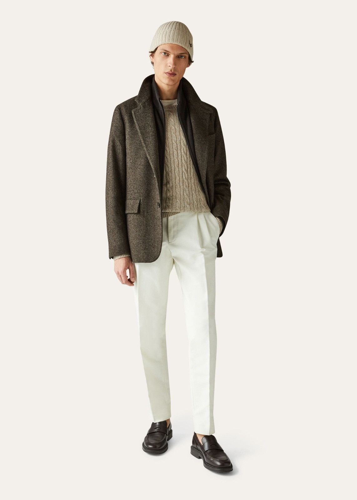Loro Piana o1srvl11e1224 Girocollo Crewneck Sweater in Light Beige Size US S / EU 44-46 / 1 - 6 Thumbnail