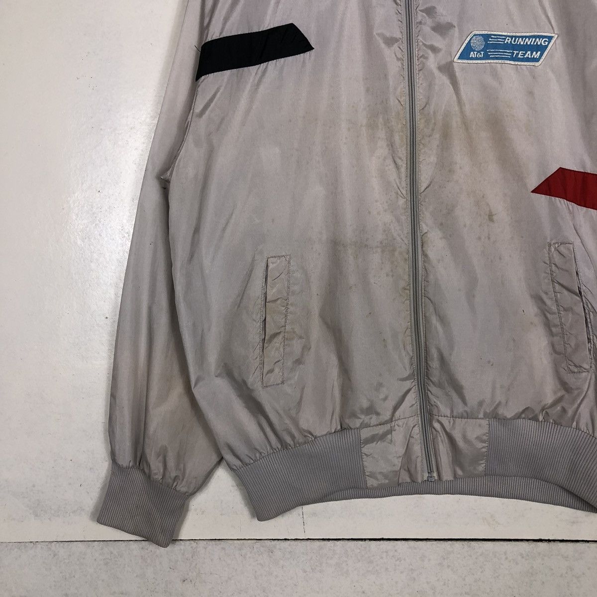 Adidas 📌VINTAGE ADIDAS ZIPPER JACKET RUNNING TEAM AT&T BIG LOGO Size US L / EU 52-54 / 3 - 5 Thumbnail