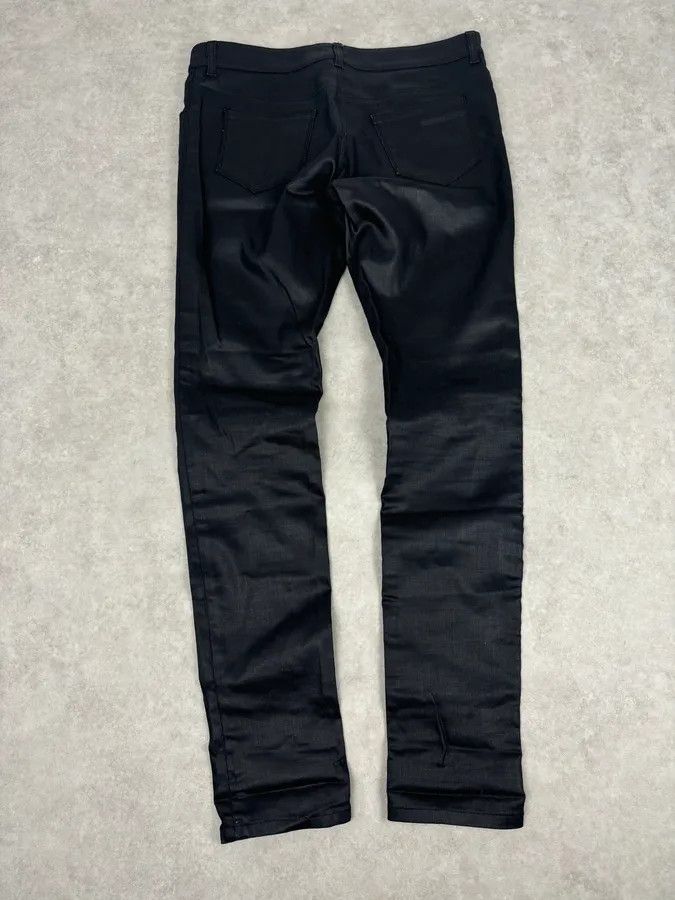 Prada AW2009 Prada Black Slim Waxed Effect Denim Jeans Size US 32 / EU 48 - 6 Thumbnail