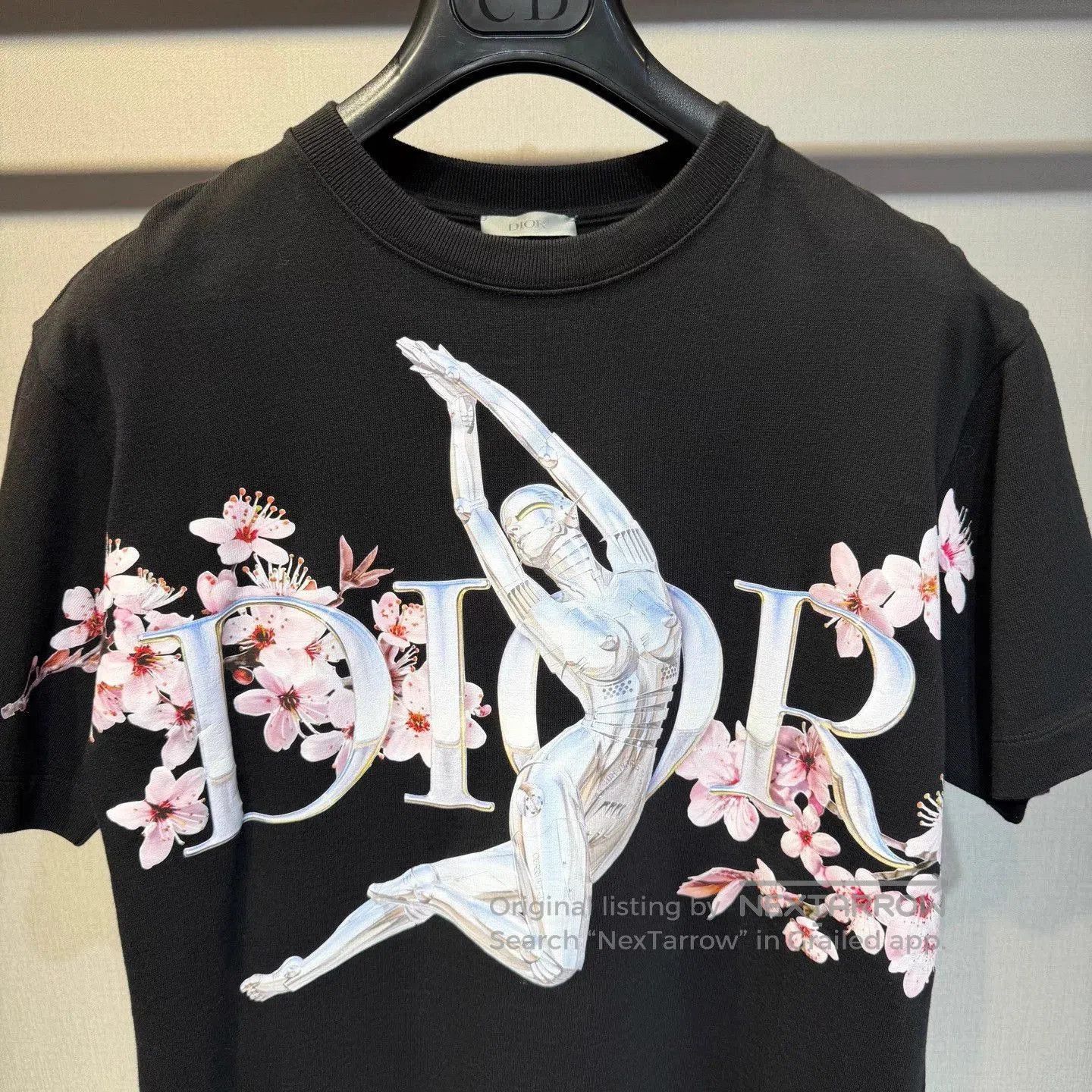 Dior Black Graphic Print Short Sleeve T-Shirt. Size US XS / EU 42 / 0 - 3 Thumbnail