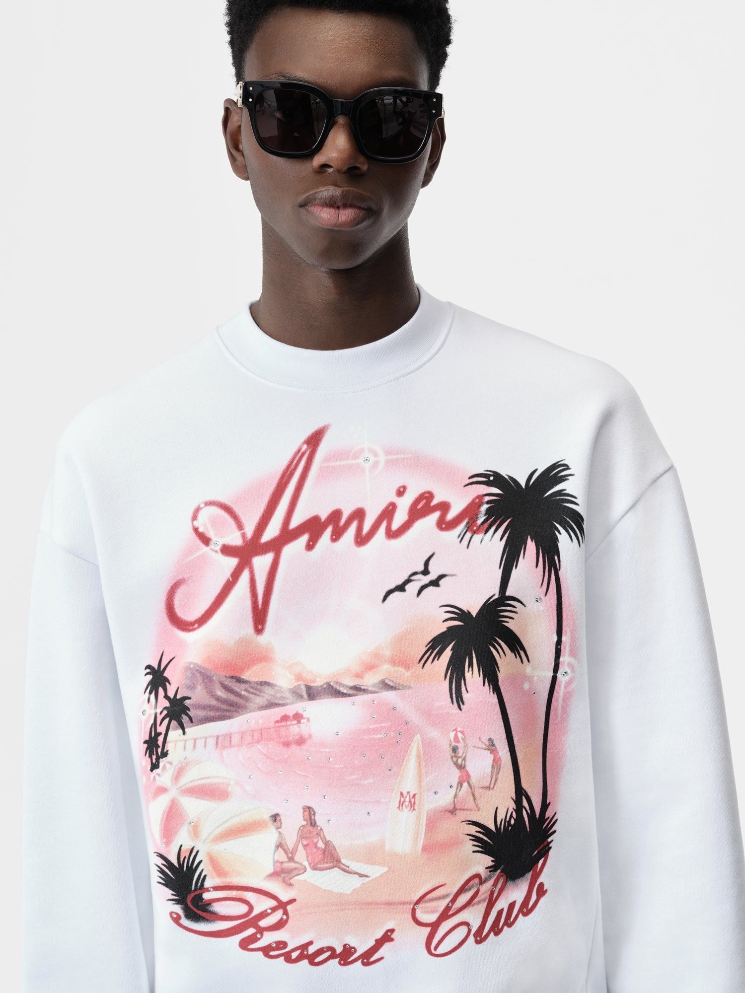 Amiri o1s1wg110625 Paradise Airbrush Sweatshirt in Multicolor Size US S / EU 44-46 / 1 - 4 Thumbnail